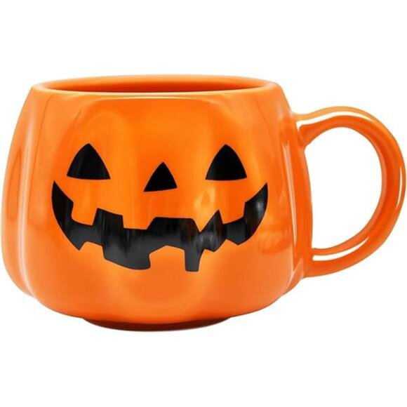 12 oz Halloween Pumpkin Mug Decorations, Happy Halloween Pattern Mug Ceramic - Picture 7 of 7